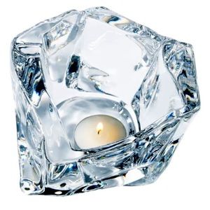 NIB $599 Atelier Swarovski Glaciarium 5” Bowl Candle Holder Clear Small #5369701